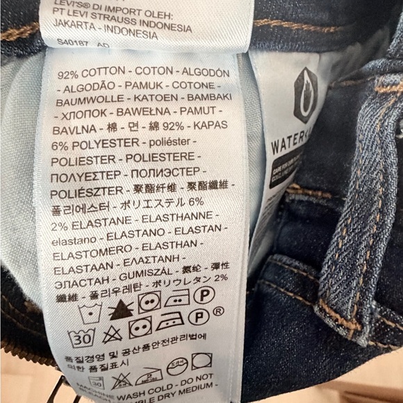 Levi’s Denim Skinny Blue Jean Overalls Size 24 Like New - Picture 7 of 8